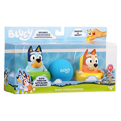 Bluey Bath Squirters 3-Pack, Multicolor, Small