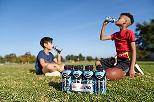 BODYARMOR Sports Drink Sports Beverage, Blue Raspberry, Coconut Water Hydration, Natural Flavors With Vitamins, Potassium-Packed Electrolytes, Perfect For Athletes, 12 Fl Oz (Pack of 8)