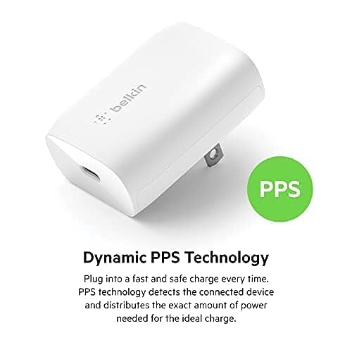 Belkin 30 Watt USB C Wall Charger - USB Type C Charger Fast Charging for Apple iPhone 14, 14 Pro, 14 Pro Max, 13, 13 Pro, 13 Pro Max, Galaxy S21 Ultra, iPad, AirPods & More - USBC Charger (Pack of 2)