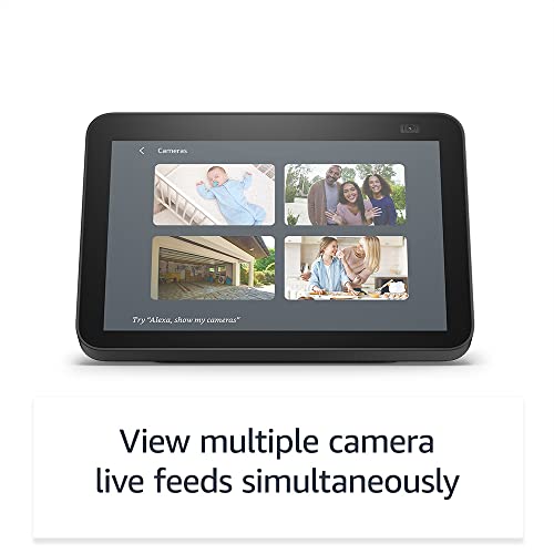 Echo Show 8 (2nd Gen, 2021 release) | HD smart display with Alexa and 13 MP camera | Charcoal