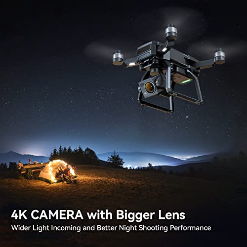 Bwine F7 GPS Camera Drone with FAA Certification Completed for Adults 4K Night Vision, 3-Axis Gimbal, 2 Miles Long Range, 75 Mins Flight Time Professional Drone with 3 Battery, Auto Return+Follow Me+Fly Around+Beginner Mode