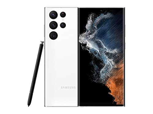 SAMSUNG Galaxy S22 Ultra Cell Phone, Factory Unlocked Android Smartphone, 256GB, 8K Camera, Brightest Display Screen, S Pen, Long Battery Life, Fast 4nm Processor, US Version, 2022, Phantom White