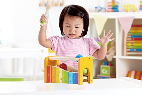 (Yellow) - Hape E0305 Early Melodies Pound and Tap Bench