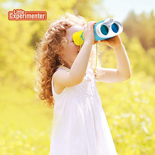 Binoculars for Kids and Toddlers - Toys Binocular with Night Vision Light and Face Comfort Rubber Gift Ideas, Stocking Stuffer Gifts for Boys & Girls Ages 3 4 5 6 7 8 9 10-12+ Year Old