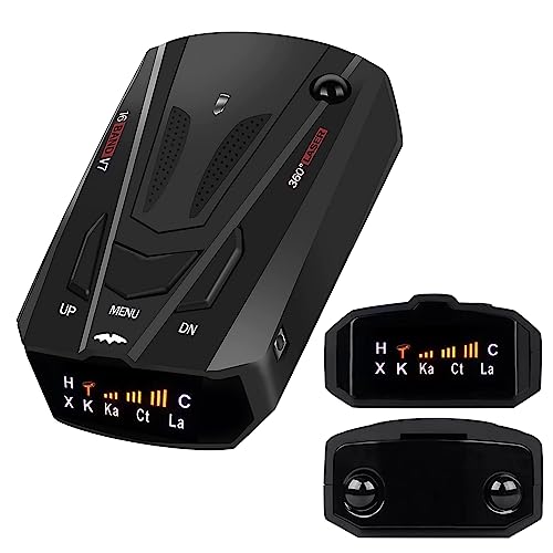 2023 New Radar Detector for Cars with Voice Speed Prompt, 360 ° Detection,Vehicle Speed Alarm System, Led Display, City/Highway Mode, Gifts for Husbands,Boyfriends