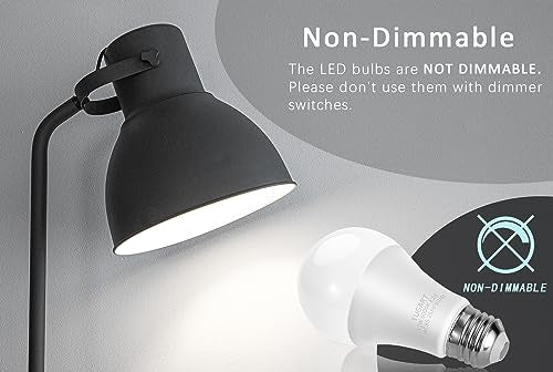 TUGART E26 LED Bulbs, 100 Watt Equivalent, Medium Base Light Bulbs, 1200lm, 5000K Daylight White 6-Pack