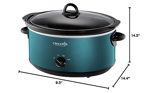 Crock-Pot Design to Shine 7 Quart Slow Cooker and Food Warmer, Turquoise (SCV700-KT)