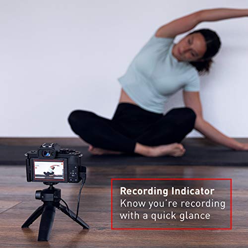 Panasonic LUMIX G100 4k Mirrorless Camera for Photo and Video, Built-in Microphone with Tracking, Micro Four Thirds Interchangeable Lens System, 12-32mm Lens, 5-Axis Hybrid I.S., DC-G100KK (Black)