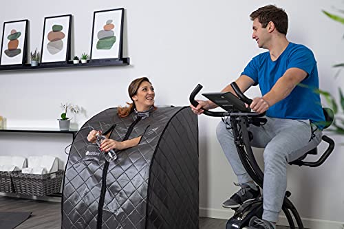 Heatwave Rejuvenator Portable Personal Sauna with FAR Infrared Carbon Panels, Heated Floor Pad, Canvas Chair