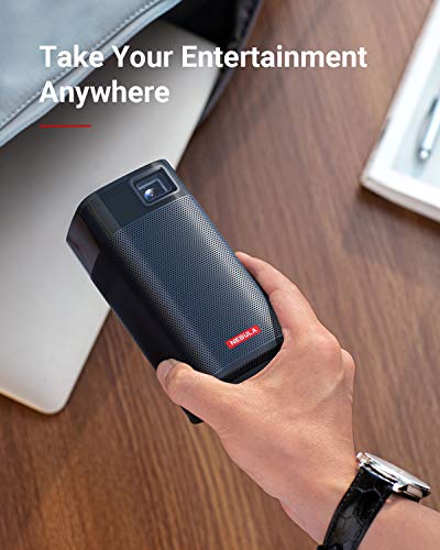 Anker NEBULA Apollo, Wi-Fi Mini Projector, 200 ANSI Lumen Portable Projector, 6W Speaker, Movie Projector, 100 Inch Picture, 4Hr Video Playtime, Neat Projector, Home Entertainment—Watch Anywhere