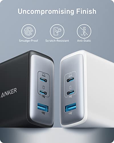 Anker 736 Nano II 100W USB C Charger - Compact, 3-Port GaN Fast Charger for MacBook Pro/Air, Google Pixelbook, ThinkPad, Dell XPS, iPad Pro, iPhone 14/Pro, Galaxy S22/S20 - Ideal for Travel