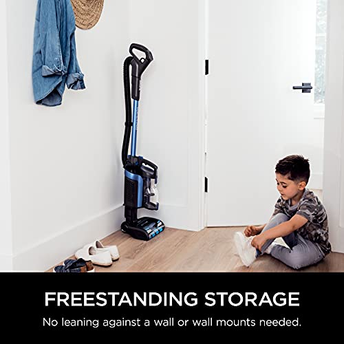 Shark ICZ362H Vertex Pro Powered Lift-Away Cordless Vacuum with IQ Display, DuoClean PowerFins, Includes Crevice Tool, Pet Multi-Tool & Anti-Allergen Dusting Brush, 60min Runtime, Electric Blue