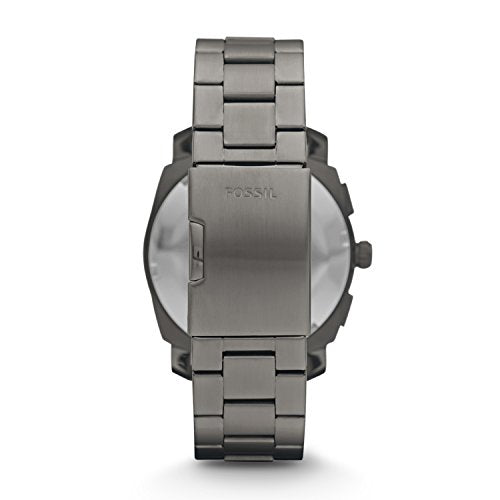 Fossil Men's Machine Quartz Stainless Steel Chronograph Watch, Color: Smoke (Model: FS4662)