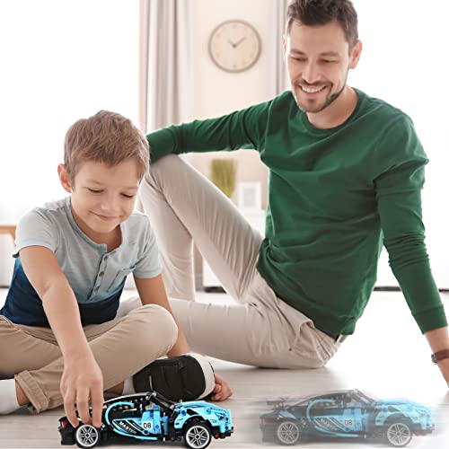 BIRANCO. Toy Car Model Building Kit - Race Car Building Set STEM Toy for Boys & Girls 8-14 Years Old, Build and Display a Popular Supercar with Pull Back. Gift Ideas for Kids Ages 6-12 (490 pcs)