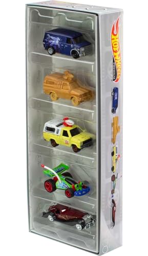 Hot Wheels Premium Disney 100 Bundle, 5 1:64 Scale Disney-Themed Premium Cars from Disney and Pixar, Commemorative Box for Collectors