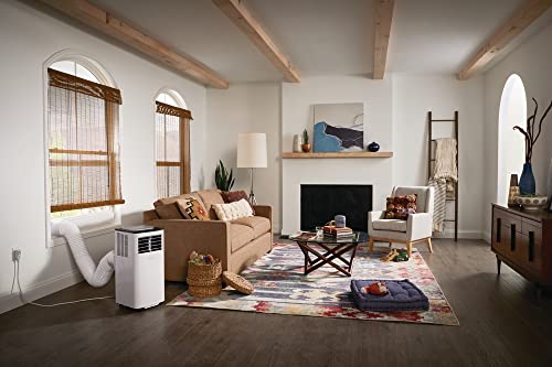 Frigidaire FHPC082AC1 Portable Room Air Conditioner, 5500 BTU with a Multi-Speed Fan, Dehumidifier Mode, Easy-to-Clean Washable Filter, in White