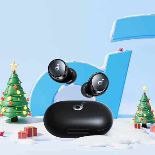 Soundcore by Anker Space A40 Auto-Adjustable Active Noise Cancelling Wireless Earbuds, Reduce Noise by Up to 98%, 50H Playtime, Hi-Res Sound, Comfortable Fit, App Customization, Wireless Charge