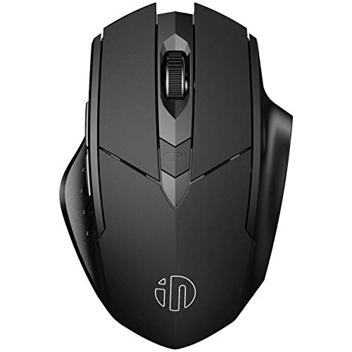 INPHIC Bluetooth Mouse, 3 Modes Bluetooth 5.0&4.0 Mouse 2.4G Rechargeable Wireless Mouse with 6 Buttons, Ergonomic Computer Mouse for Laptop, Computer, Mac, PC etc.