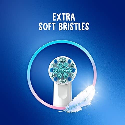 Oral-B Kid's Electric Rechargeable Toothbrush with Charger, Featuring Extra Soft Color Changing Bristles, for Ages 3, White/Blue