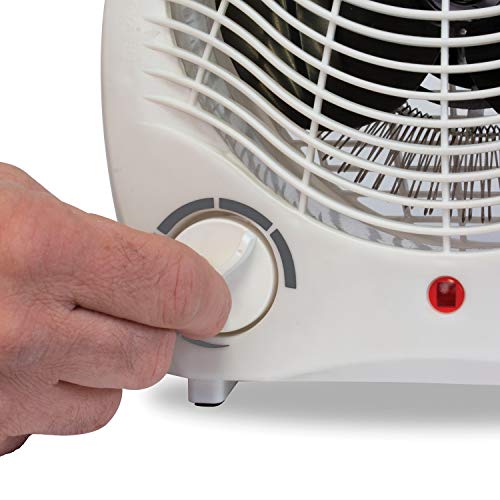 1,500-Watt Personal Desktop Heater (White), 8.4 x 5.2 x 10 Inches