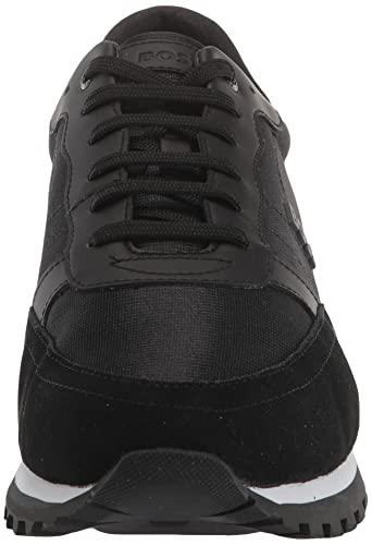 BOSS Men's Parkour Runn Sneakers, Black Onyx, 12