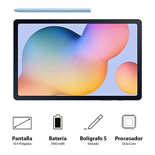SAMSUNG Galaxy Tab S6 Lite 10.4" 64GB Android Tablet, LCD Screen, S Pen Included, Slim Metal Design, AKG Dual Speakers, 8MP Rear Camera, Long Lasting Battery, US Version, 2022, Angora Blue