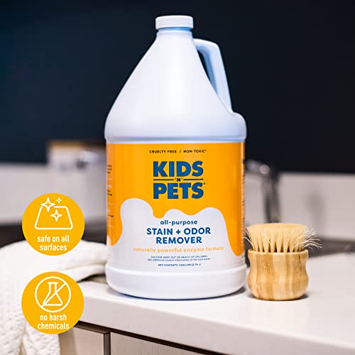 KIDS 'N' PETS - Instant All-Purpose Stain & Odor Remover – 128 fl oz (Packaging May Vary) - Permanently Eliminates Tough Stains & Odors – Even Urine Odors - No Harsh Chemicals, Non-Toxic & Child Safe