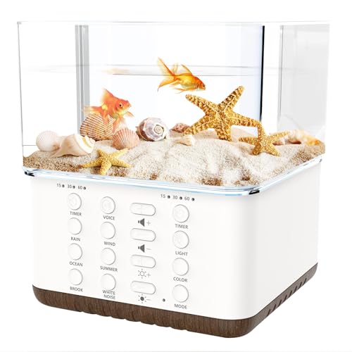 Yormick DIY White Noise Sound Machine for Sleeping, 30 Soothing Natural Sound Night Light, White Noise Sound Machine Baby/Adult Gift, White Noise Sound Machine Office & Yoga Meditation & Bedroom