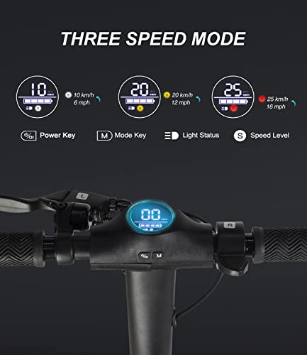 Electric Scooter - Max 17/18.6/28mile Range, 8.5"/9"/10" Pneumatic Tire, 15.5MPH, 350W Motor, 220lbs, Foldable Escooter for Adult