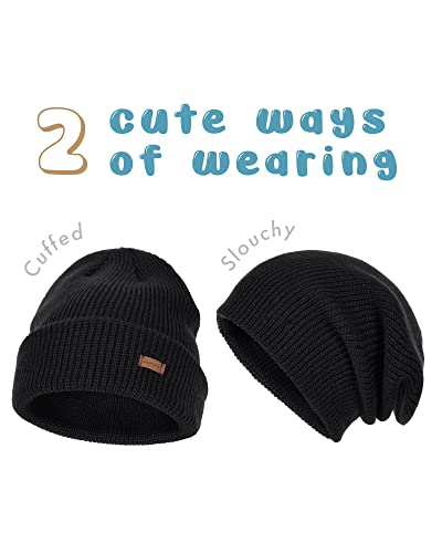 Camptrace Baby Beanie Toddler Infant Winter Hat with Double Layer Knit for Boys Girls
