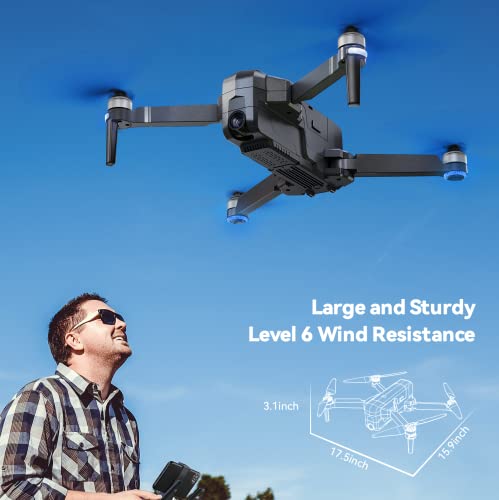 Ruko F11PRO Drones with Camera for Adults 4K UHD Camera 60 Mins Flight Time with GPS Auto Return Home Brushless Motor, Black (with Carrying Case)