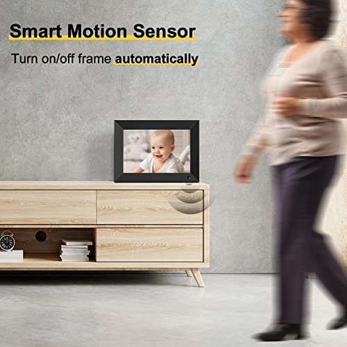 Arktronic 10.1 Inch WiFi Digital Picture Frame 16GB, Smart Digital Photo Frame with HD IPS Touch Screen, Easy to use, Instantly Share Photos/Videos via App or Email, Gift for Grandparents