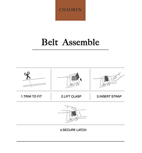 CHAOREN Ratchet Belts for Men 2 Pack - Mens Belt Leather 1 3/8" in Gift Set Box - Meet Almost Any Occasion and Outfit