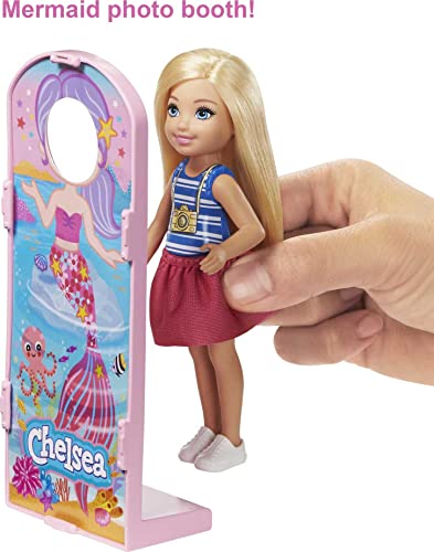 Barbie Club Chelsea Carnival Playset with Blonde Small Doll, Pet & Accessories, Spinning Ferris Wheel, Bumper Cars & More