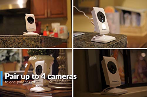 Babysense 3.5" Screen, Video Baby Monitor with Camera and Audio, 960ft Range (Open Space), Night Light, Two-Way Audio, Zoom, Night Vision, Lullabies