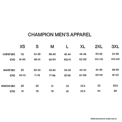 Champion Men's Reverse Weave Left Chest C Pullover, Black, X-Small