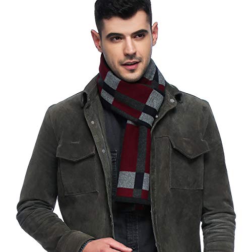 HOYAYO Mens Classic Warm Long Winter Scarf