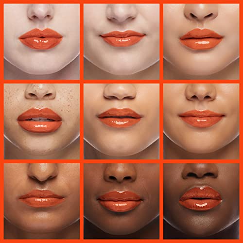 Lipstick By Wet n Wild Mega Last High-Shine Lipstick Lip Color Makeup, Orange Tanger-ring the Alarm