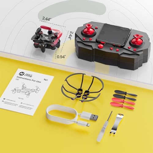 Holy Stone HS190 Drone for Kids, Mini Drone with One-Key Takeoff/Landing, 3D Flip, 3 Speeds and Auto Hovering, Gifts Toys for Boys and Girls, Red