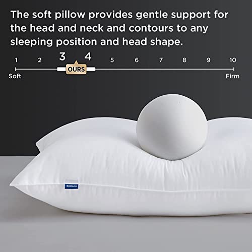 BEDSURE Pillows Queen Size Set of 2 - Queen Pillows 2 Pack Down Alternative Hotel Quality Bed Pillows for Sleeping Soft and Supportive Pillows for Side and Back Sleepers