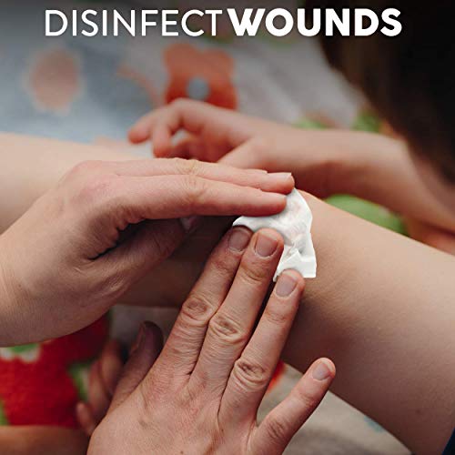 Care Touch Alcohol Wipes - Individually Wrapped Alcohol Prep Pads with 70% Isopropyl Alcohol, Great for Medical & First Aid Kits - Sterile, Antiseptic 2-Ply Rubbing Alcohol Pads - 100 count