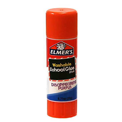 Elmer's Disappearing Purple School Glue Sticks, Washable, 22 Grams, 3 Count