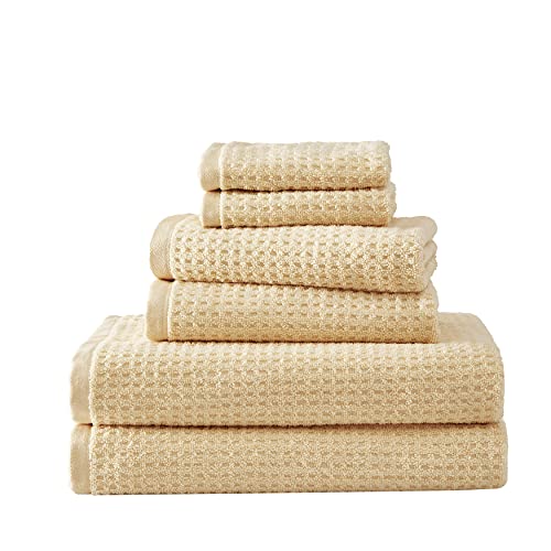 Tommy Bahama - Bath Towels Set, Highly Absorbent Cotton Bathroom Decor, Low Linting & Fade Resistant (Nothern Pacific Sun Yellow, 6 Piece)