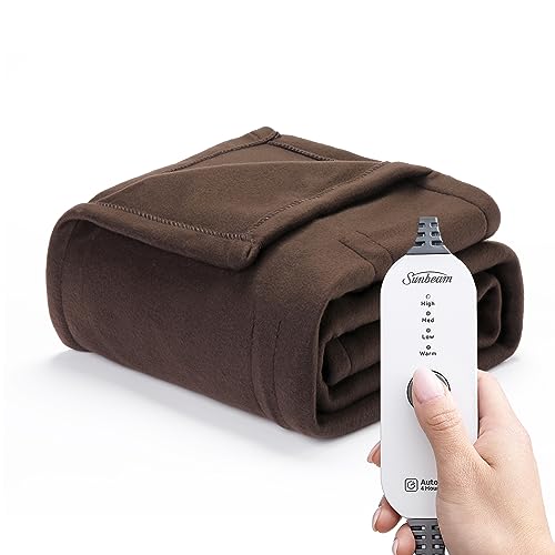 Sunbeam Royal Ultra Walnut Heated Personal Throw / Blanket, Cozy-Warm, Adjustable Heat Settings