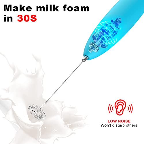MPDPOW Milk Frother, Hand Mixer, Frother for Coffee, Battery Operated (Not Included) Electric Small Coffee Whisk Hand Coffee Frother Electric Drink Stirrer for Lattes, Cappuccino, Hot Chocolate