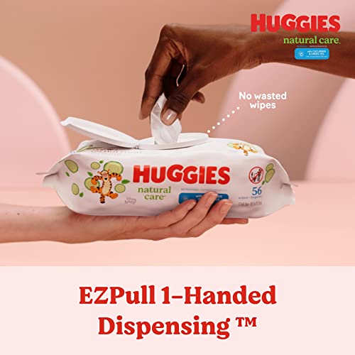 Huggies Natural Care Refreshing Baby Wipes, Hypoallergenic, Scented, 6 Flip-Top Packs (288 Wipes Total)