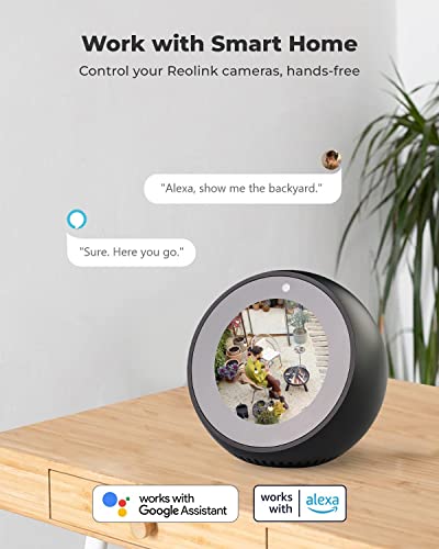 REOLINK 2K Cameras for Home Security Outside, Argus Eco-B+Solar Panel, No Monthly Fee, Human/Vehicle Detection, 3MP Night Vision, 2-Way Audio, Solar Security Cameras Wireless Outdoor Works with Alexa