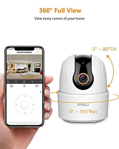 Imou 2K Indoor Security Camera 2.4GHz WiFi Camera for Home Security, Plug-in Surveillance Camera 4MP, IP Camera 360 View with Human & Sound Detection, Night Vision, 2-Way Audio, Smart Tracking