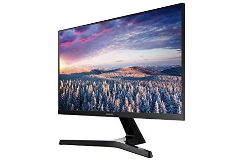 SAMSUNG 24" SR35 Series FHD 1080p Computer Monitor, 75Hz, IPS Panel, HDMI, VGA (D-Sub), VESA Compatible, 3-Sided Border-Less LS24R356FZNXZA, Black