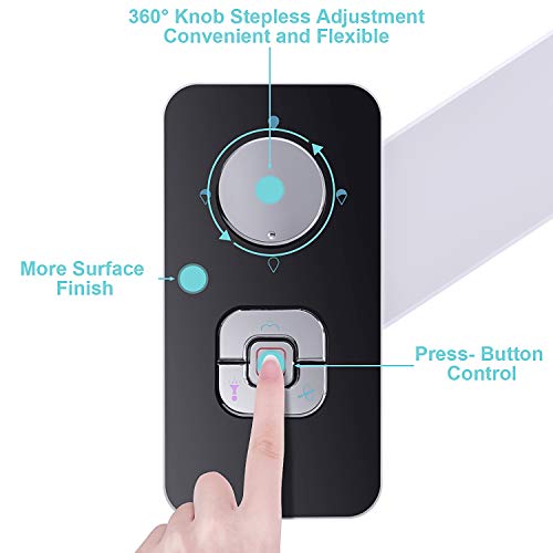 Bidet Attachment - SAMODRA Non-electric Cold Water Bidet Toilet Seat Attachment with Pressure Controls,Retractable Self-cleaning Dual Nozzles for Frontal & Rear Wash - Black